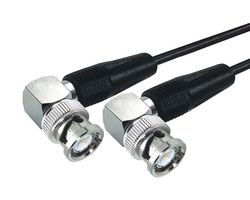 L-COM CC174-3HR2 RF / Coaxial Cable Assembly, 3 ft, 914.4 mm, RG174/U, BNC Right Angled Plug