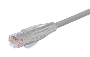 L-COM TRD695GRY-10 Ethernet Cable, Cat6, RJ45 Plug to RJ45 Plug, UTP (Unshielded Twisted Pair), Grey, 3.05 m, 10 ft