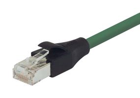 L-COM TRD695SCR-GR-3 Ethernet Cable, Cat6, RJ45 Plug to RJ45 Plug, Green, 914.4 mm, 3 ft