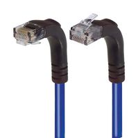 L-COM TRD815RA4BL-2 Ethernet Cable, Cat5e, 90° RJ45 Plug to 90° RJ45 Plug, UTP (Unshielded Twisted Pair), Blue