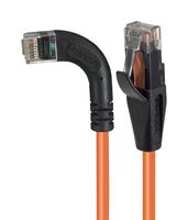 L-COM TRD815RA6OR-3 Ethernet Cable, Cat5e, 90° RJ45 Plug to RJ45 Plug, UTP (Unshielded Twisted Pair), Orange