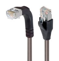 TRD815SRA1GRY-30 L-COM, Ethernet Cable, Cat5e, 90° RJ45 Plug to RJ45 ...