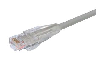 L-COM TRDE695GRY-7 Ethernet Cable, Cat6, RJ45 Plug to RJ45 Plug, UTP (Unshielded Twisted Pair), Grey, 2.1 m, 7 ft