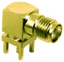TE CONNECTIVITY - LINX CONSMA002-G RF / Coaxial Connector, SMA Coaxial, Right Angle Jack, Through Hole Right Angle, 50 ohm