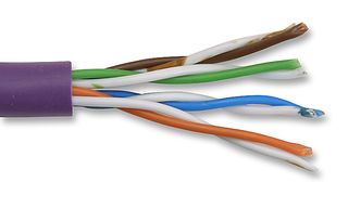 BRAND REX GPU-HF1-RLX Networking Cable, Per M, Unscreened, Cat5, 24 AWG, 0.2 mm², 1000 ft, 305 m