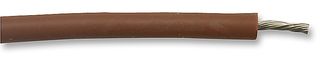 PRO POWER BSR49 BROWN 25M Wire, Stranded, Equipment, BS6195, Silicone Rubber, Brown, 18 AWG, 24 x 0.2mm, 82 ft