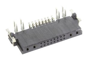 HARTING 15854162701000 PCB Receptacle, Hybrid, 4P+16S, Board-to-Board, 20 Contacts, Through Hole Mount Right Angle