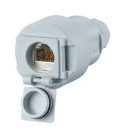 METZ CONNECT 1309515003-E Modular Connector, RJ45 Jack, 1 x 1 (Port), 8P8C, Cat6a, IP67, Cable Mount