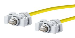 METZ CONNECT 141N113K13KA0 Ethernet Cable, Cat6, RJ45 Plug to RJ45 Plug, SFTP (Screened Foiled Twisted Pair), Yellow, 10 m