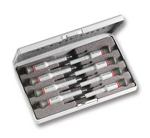 FACOM AEF.J6 Screwdriver Set, Slotted/Phillips/Pozi, Micro, with Case, 8-Piece