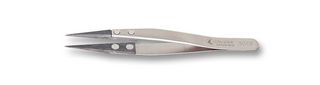 IDEAL-TEK 3C CF SA Tweezer, Precision, 110 mm, Stainless Steel Body, Carbon Fibre Tip