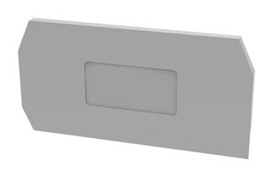 MULTICOMP PRO MP012909 Accessory, Grey, 2.5mm Width DIN Rail Terminal Blocks, End Cover, MP WS SPRING CAGE Series
