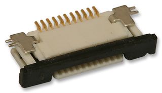 MOLEX 52745-1197. FFC / FPC Board Connector, ZIF, 0.5 mm, 11 Contacts, Easy-On 52745 Series, Solder, Top, 1 Row