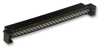MOLEX 87568-5043 . IDC Connector, Black, IDC Receptacle, Female, 2 mm, 2 Row, 50 Contacts, Cable Mount