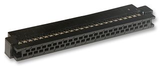 MOLEX 87568-5093 . IDC Connector, Black, IDC Receptacle, Female, 2 mm, 2 Row, 50 Contacts, Cable Mount