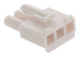 MOLEX 19091-036 Connector Housing, Natural, Standard .093" 3191 Series, Receptacle, 3 Ways, 6.7 mm