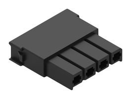 WURTH ELEKTRONIK 657003150201 Connector Housing, PA6.6, Black, Single Row, WR MPC5 Series, Receptacle, 3 Ways, 5.7 mm