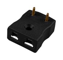 LABFACILITY AM-J-PCB (PACK OF 10) Thermocouple Connector, Miniature, Black, Socket, J, ANSI, PCB Mount, Pack of 10