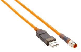 SICK DSL-8U04G02M025KM1 Sensor Cable, M8 Plug, USB Type A Plug, 4 Positions, 2 m, 6.6 ft