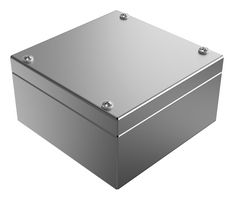 ROSE 37151598 Metal Enclosure, Industrial, Stainless Steel, 150 mm, 150 mm, 81 mm, IP66