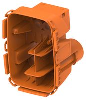 TE CONNECTIVITY 2390858-3 Dust Cap / Cover, Orange, 180Deg, IP67, Cable Exit Cover, AMP Automotive Connectors
