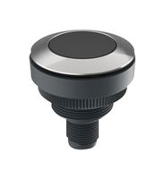 RAFI 1.11.011.001/0110 Industrial Pushbutton Switch, RAMO 30 T Series, 30.3 mm, SPST-NO, Momentary, Round, Black