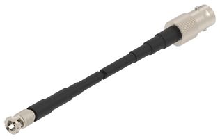 TE CONNECTIVITY 2483417-2 RF / Coaxial Cable Assembly, 12 ", 305 mm, NFC94a NF, BNC Straight Jack, HD BNC Straight Plug