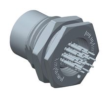 AMPHENOL LTW M12A-04PFFP-SF8002 Sensor Connector, M Series, M12, Female, 4 Positions, Solder Socket, Straight Panel PCB Mount