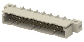 TE CONNECTIVITY - ERNI 384265-E DIN 41612 Connector, Right Angle, 32 Contacts, Plug, 2.54 mm, 2 Row, a + b