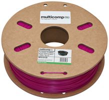 MULTICOMP PRO MP015139 3D Printer Filament, 1.75mm, Purple, PLA (Polylactide), 210°C to 230°C