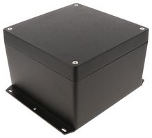 HAMMOND 1550Z139FBK Metal Enclosure, w/ Flange, Instrument, Diecast Aluminium, 159 mm, 159 mm, 102 mm, IP66, IP67, IP68