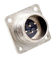 HIROSE / HRS RM12BRB-3S(81) Circular Connector, Standard Circular Connector, RM Series, Flange Mount Receptacle, 3 Contacts