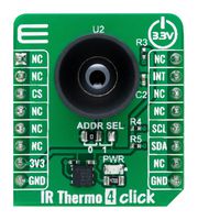 MIKROELEKTRONIKA MIKROE-6135 Add-On Board, IR Thermo 4 Click, MikroE MikroBUS Compatible Development Boards