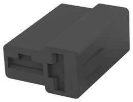 AMP - TE CONNECTIVITY 180907-5 Connector Housing, Black, FASTON 250 Series, Receptacle, 2 Ways, 7.4 mm