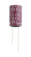 CHEMI-CON EKYB800ELL102MLP1S Electrolytic Capacitor, Miniature, 1000 µF, 80 V, ± 20%, Radial Leaded, 10000 hours @ 105°C, Polar