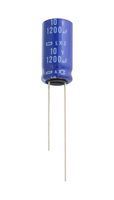CHEMI-CON ELXZ500ELL122MM25S Electrolytic Capacitor, Miniature, 1200 µF, 50 V, ± 20%, Radial Leaded, 8000 hours @ 105°C, Polar