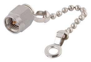 AMPHENOL SV MICROWAVE M39012/25-3024 Dust Cap / Cover, Dust Cap with Chain, SMA Plug Connectors, Stainless Steel Body