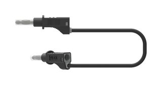CAL TEST ELECTRONICS CT2151-200-0 Banana Test Lead, 13 AWG, 4mm Stackable Banana Plug, Retractable Sleeve