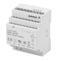 MULTICOMP PRO MP100S-4802080 AC/DC DIN Rail Power Supply (PSU), ITE, Industrial & Household, 1 Output, 100 W, 48 VDC, 2.08 A