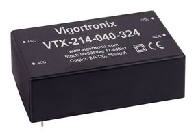 VIGORTRONIX VTX-214-040-305 AC/DC PCB Mount Power Supply (PSU), OVC IV, ITE, Household, Industrial & Laboratory Equipment