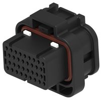 TE CONNECTIVITY 2389578-3 Automotive Connector Housing, Sealable, Black, SUPERSEAL 1.0mm Series, Plug, 34 Ways
