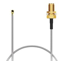 GCT CAB468RF-0100-A-1 RF / Coaxial Cable Assembly, 3.93 ", 100 mm, 1.13mm, IPEX MHFI Right Angled Plug