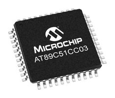 MICROCHIP AT89C51CC03UAT-RLTUM 8 Bit MCU, 8051 Family AT89C51 Series Microcontrollers, 8051, 60 MHz, 64 KB, 44 Pins, VQFP