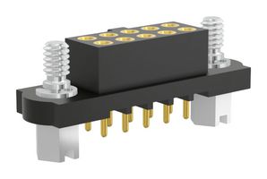 HARWIN M80-4031042 PCB Receptacle, Board-to-Board, 2 mm, 2 Rows, 10 Contacts, Panel Mount, Through Hole Mount