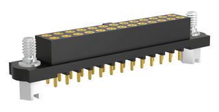 HARWIN M80-4032642 PCB Receptacle, Board-to-Board, 2 mm, 2 Rows, 26 Contacts, Panel Mount, Through Hole Mount