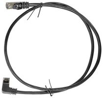 AMPHENOL COMMUNICATIONS SOLUTIONS RJE1Y22A53D5G401 Ethernet Cable, 8P8C, PVC, Cat6, 90° RJ45 Plug to RJ45 Plug, UFTP (Unshielded Foiled Twisted Pair)