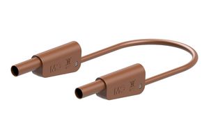 STAUBLI 66.2017-05027 Banana Test Lead, 4mm Stackable Banana Plug, Shrouded, 4mm Stackable Banana Plug, Shrouded