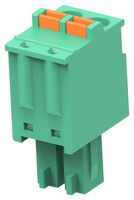 TE CONNECTIVITY - BUCHANAN 2842500-2 Pluggable Terminal Block, Green, 3.81 mm, 2 Ways, 28 AWG, 16 AWG, 1.3 mm², Push In