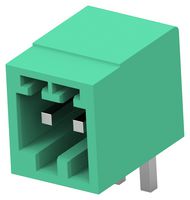 TE CONNECTIVITY - BUCHANAN 2842530-2 Terminal Block, 1Row, Green, Header, 2.5 mm, 2 Ways, 4 A, 150 V, Through Hole Right Angle