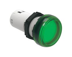LOVATO ELECTRIC LPMLD3 LED Panel Mount Indicator, Screw Terminal, Monoblock, Green, 48 V, 22 mm, IP20, IP66, IP67, IP69K